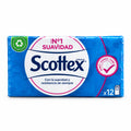 Scottex Pañuelos Pack de 12 Paquetes Suavidad y Resistencia para Nariz, Manos y Cara
