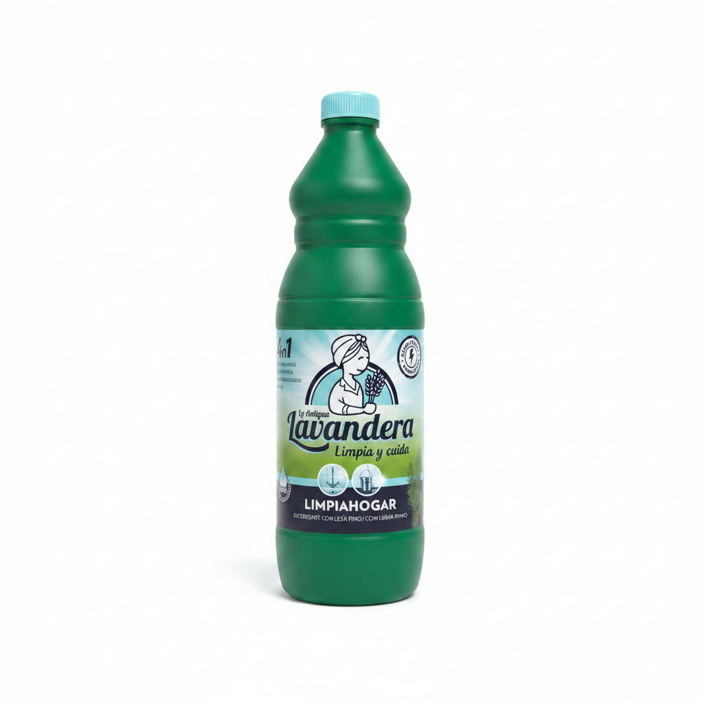 Detergente Limpiahogar con Lejía La Lavandera 4 en 1 - Aroma Pino 1,5L