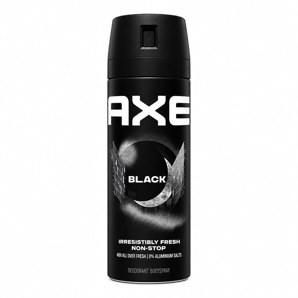 Desodorante Body Spray Black Irresistibly Fresh 48h Non-Stop 0% Sales de Aluminio Axe 150ml