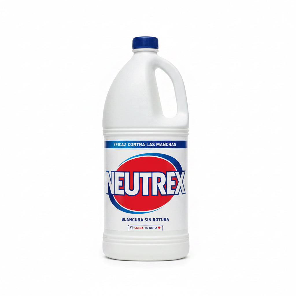 Lejía Neutrex Original – Eficaz Contra las Manchas, Blancura sin Rotura 1,9l