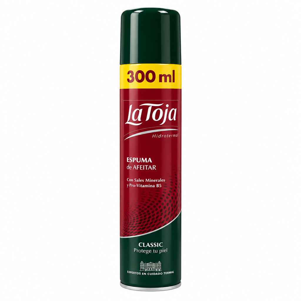 Espuma de Afeitar Classic Protege Tu Piel con Sales Minerales y Pro-Vitamina B5 300 ml La Toja