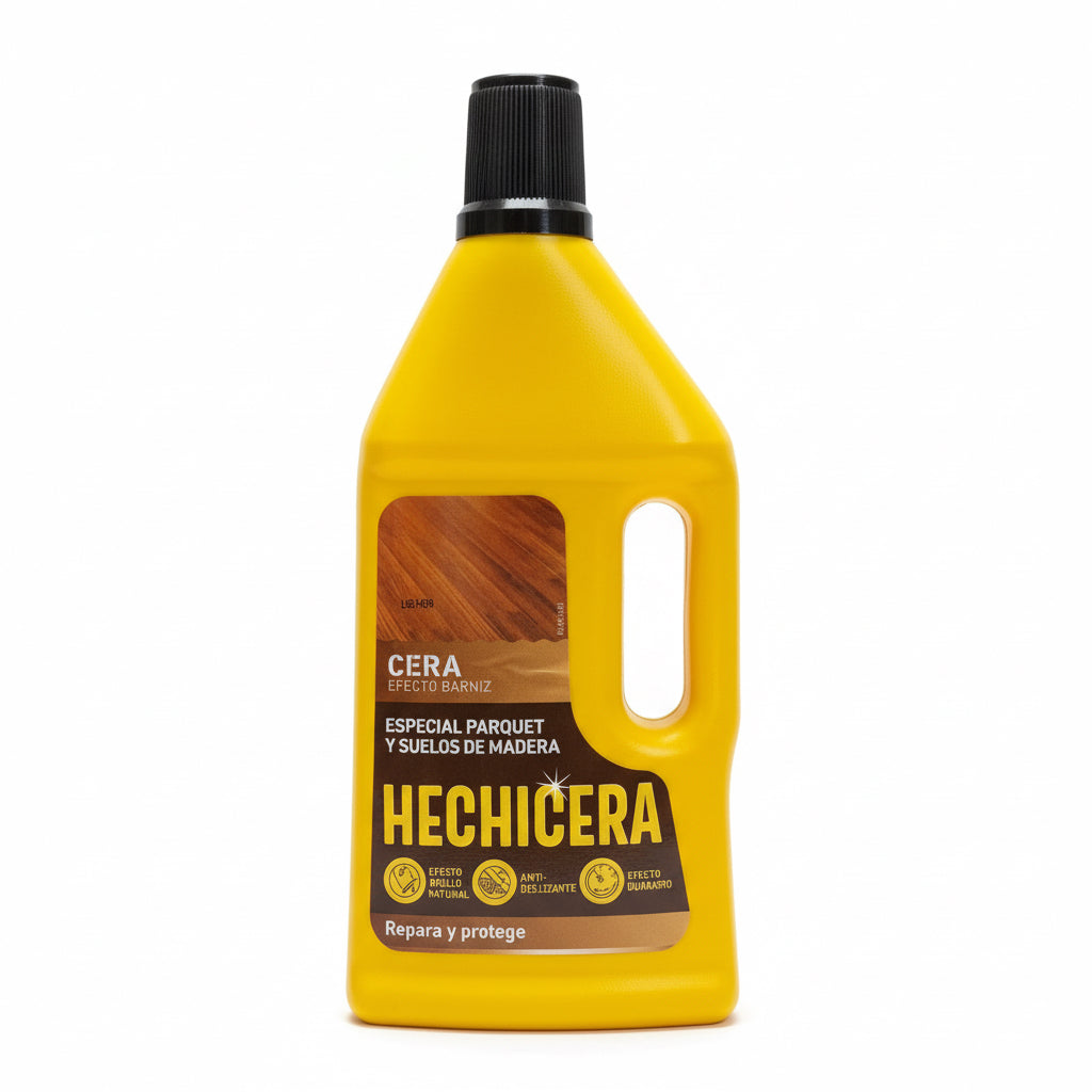 Cera Efecto Barniz Especial Parquet y Suelos de Madera Hechicera 750ml