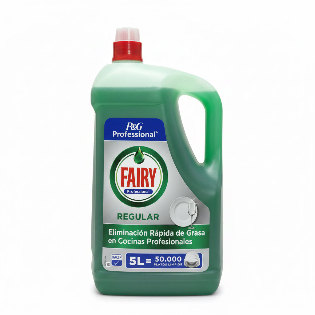 Fairy Professional Regular - Lavavajillas Concentrado Profesional (5 Litros / 50.000 Platos)