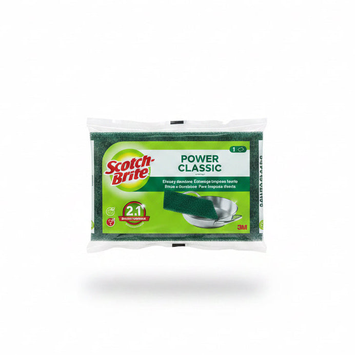 Pack de Esponjas Fibras Scotch-Brite Power Classic (2+1 Unidades)
