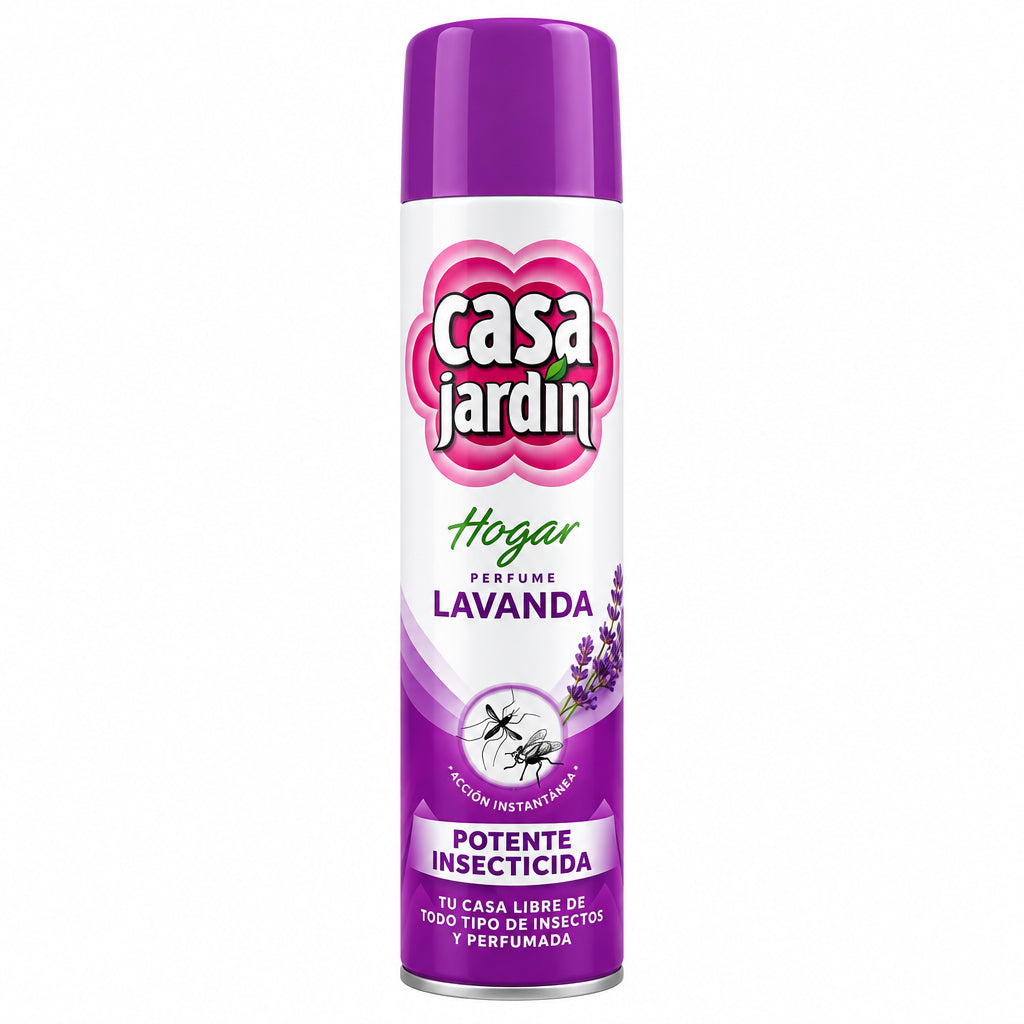 Insecticida Casa Jardín Hogar Perfume Lavanda Potente Insecticida Acción Instantánea 600ml