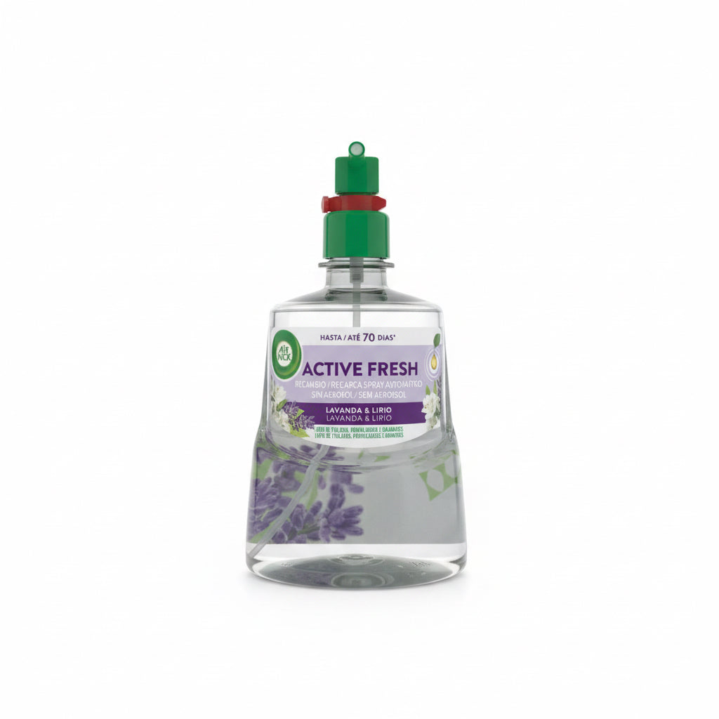 Recambio Difusor Automático Active Fresh Lavanda y Lirio Air Wick 228ml