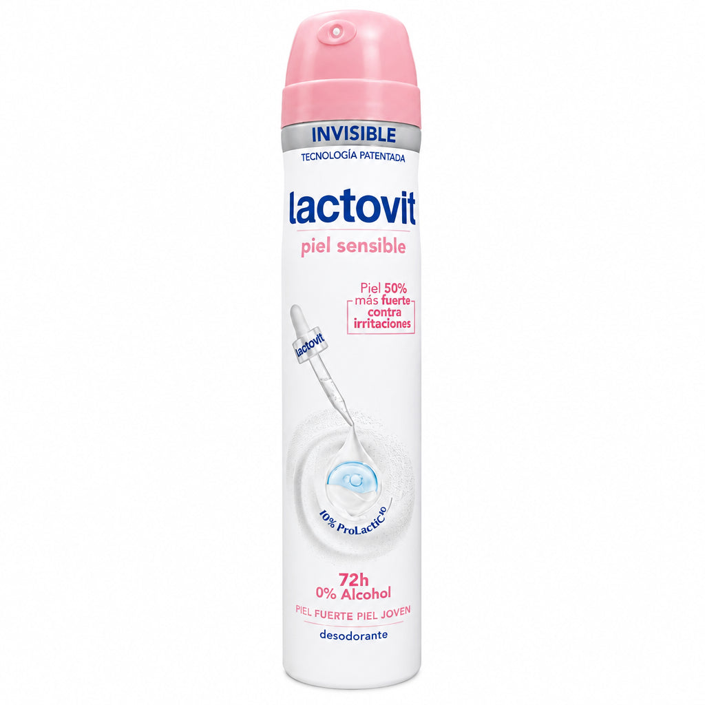Desodorante Piel Sensible Invisible 72h 0% Alcohol Lactovit 200ml