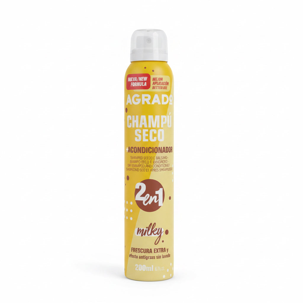 Champú Seco Acondicionador 2 en 1 Milky Agrado 200ml