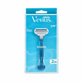 Gillette Venus Smooth Maquinilla de Afeitado Recargable 1 Mango + 2 Recambios 3 Hojas Skin Cushion