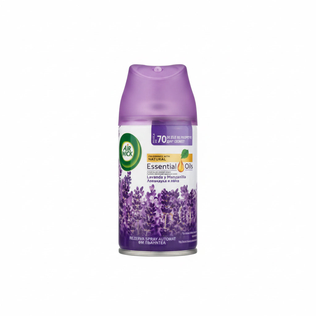 Recambio Spray Automático Lavanda y Manzanilla Air Wick Essential Oils 70 días 250ml
