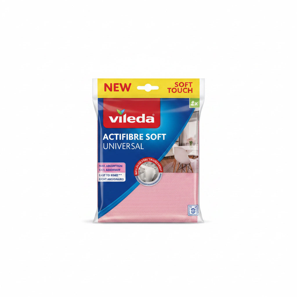 Vileda Actifibre Soft Universal 2 unidades – Bayeta de Microfibra Suave