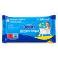 Dodot Siempre Limpio Toallitas Húmedas Bebé 64 Unidades 0% Alcohol Testadas Dermatológicamente