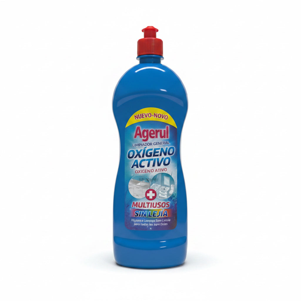 Limpiador General Agerul Oxígeno Activo – Multiusos Sin Lejía 1L