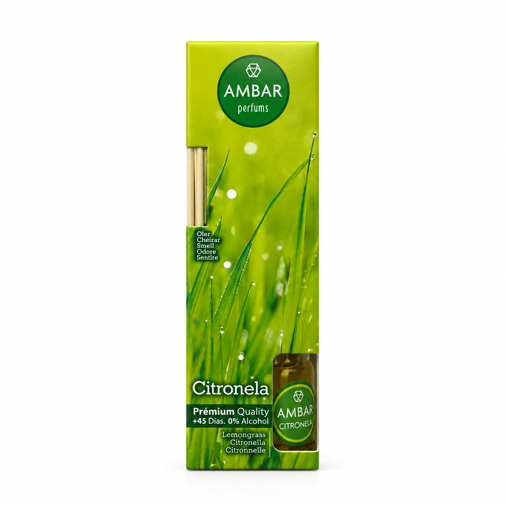Ambar Perfums Mikado Citronela Premium Quality +45 Días 0% Alcohol 30ml