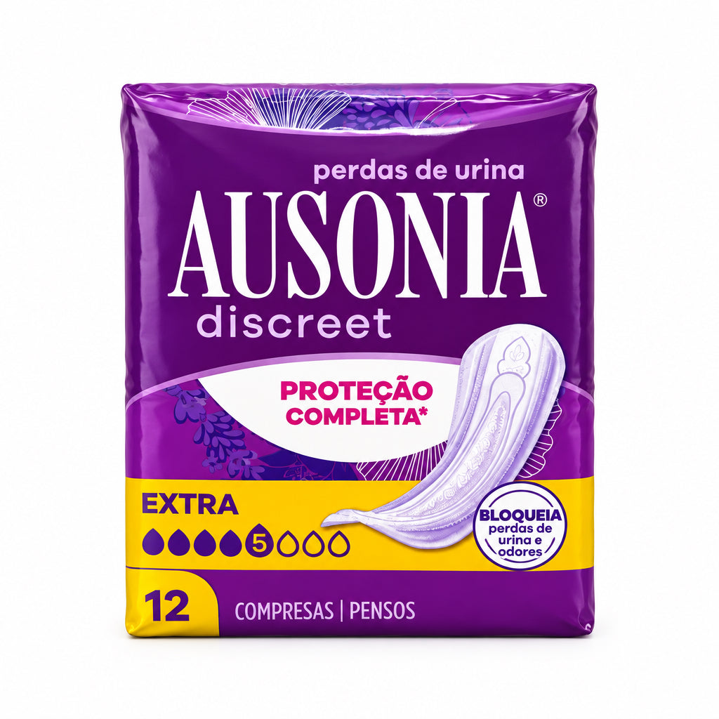 Ausonia Discreet Compresas para Pérdidas de Orina Extra Protección Completa 12 Unidades