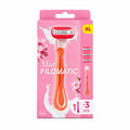Filomatic Mía Maquinilla de Afeitado Recargable 1 Mango + 3 Recambios XL 3 Hojas Fabricado en España