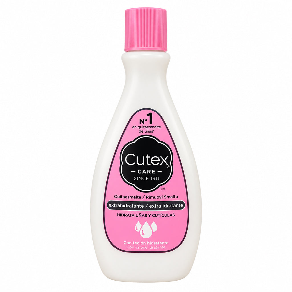 Cutex Care Quitaesmalte Extrahidratante Hidrata Uñas y Cutículas con Loción Hidratante