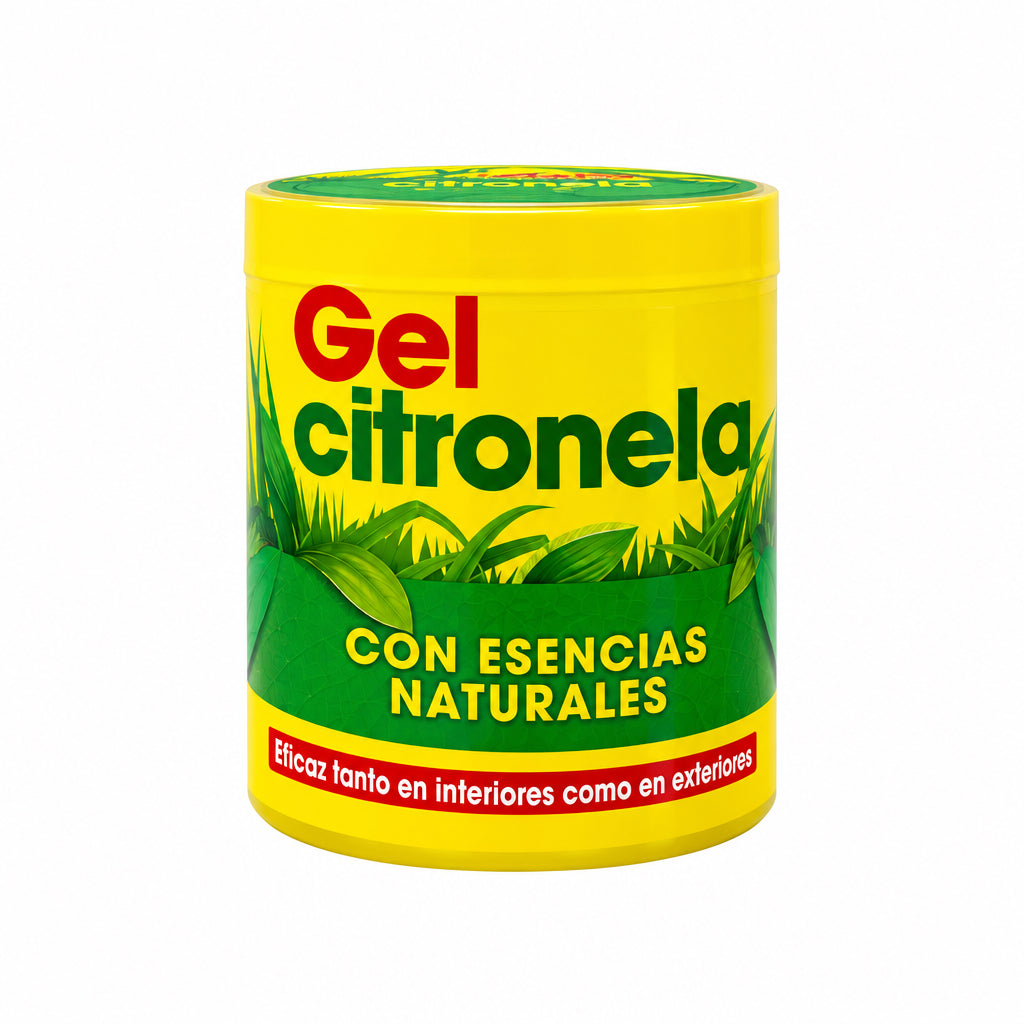 Gel Citronela con Esencias Naturales Eficaz en Interiores y Exteriores 95g