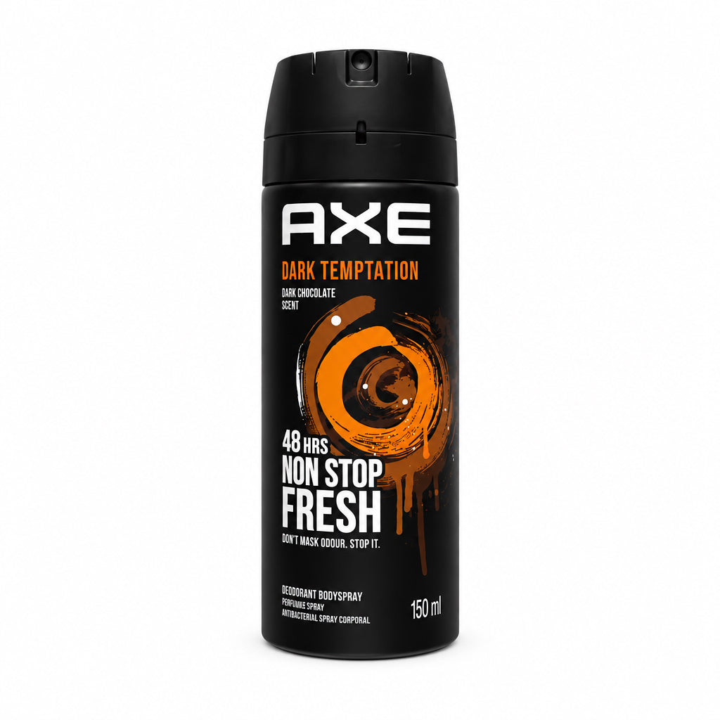Desodorante Body Spray Dark Temptation Dark Chocolate Scent 48h Non-Stop Fresh 150 ml Axe 150ml