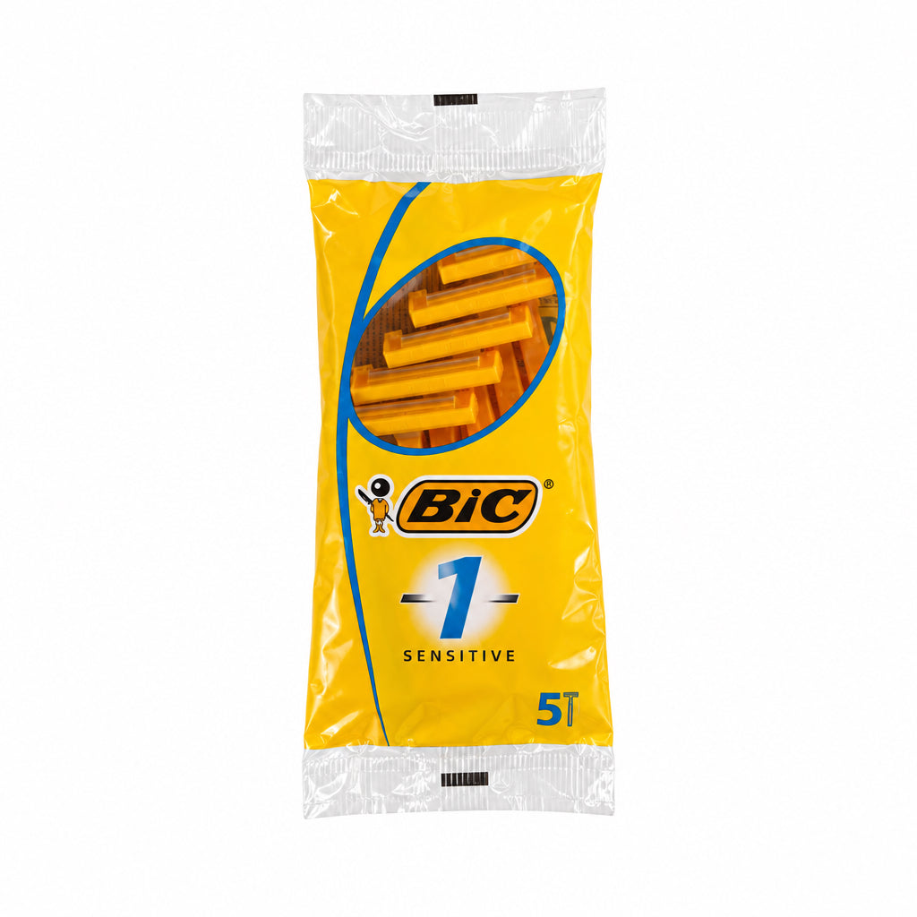 BiC 1 Sensitive Maquinillas de Afeitado Desechables 5 Unidades 1 Hoja Pieles Sensibles