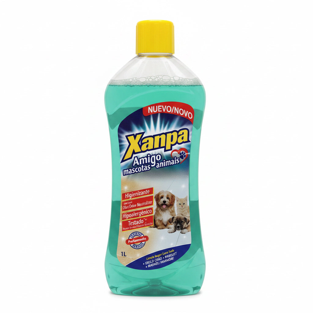 Fregasuelos Higienizante Xanpa Amigo Mascotas – Neutralizador de Olores e Hipoalergénico (1 Litro)