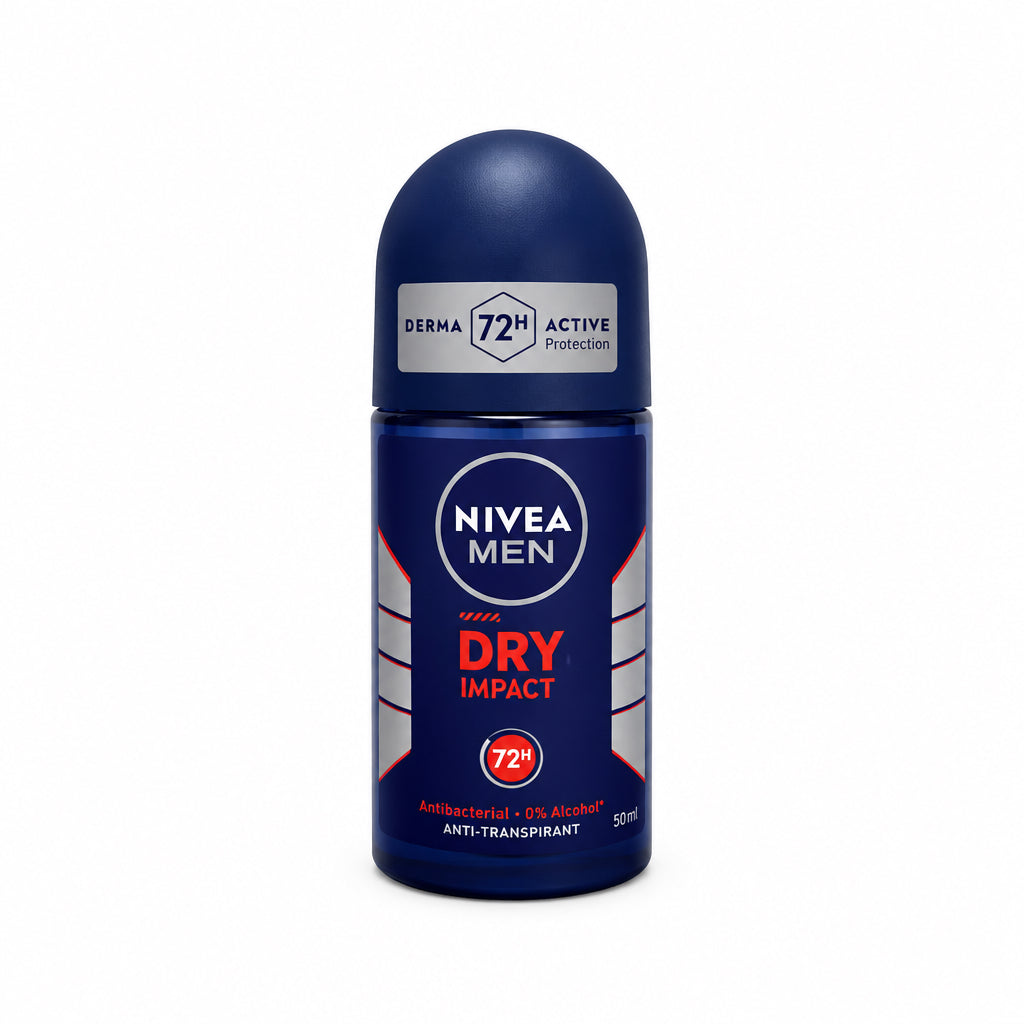 Desodorante Roll-On Antitranspirante Men Dry Impact 72h 50 ml Nivea 50ml