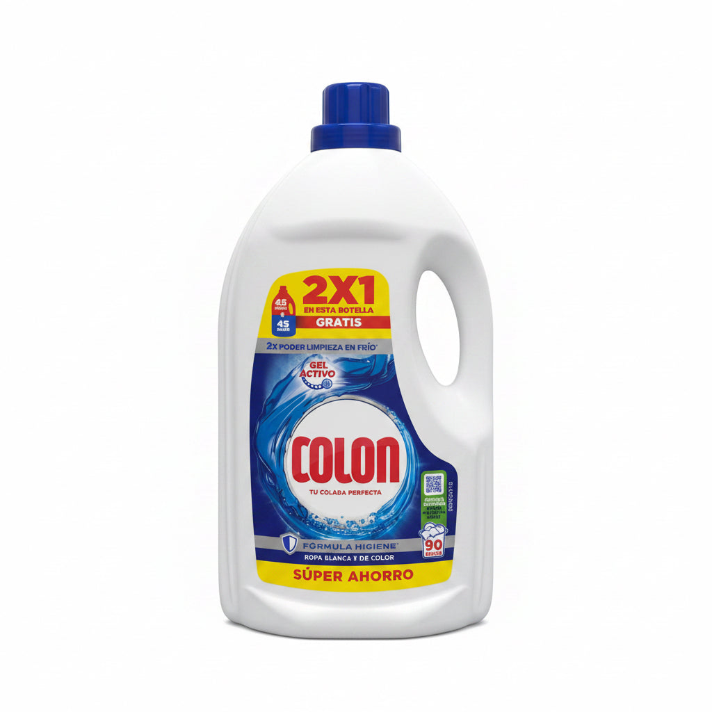 Detergente Líquido Super Ahorro Colón 2x1 (45+45 Lavados)