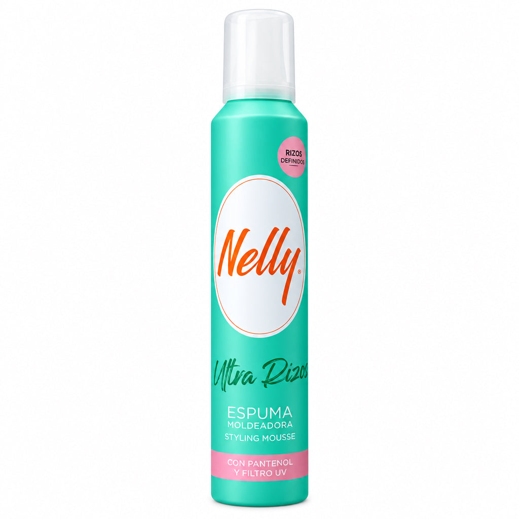 Espuma Moldedora Styling Ultra Rizos con Pantenol y Filtro UV Nelly 300ml