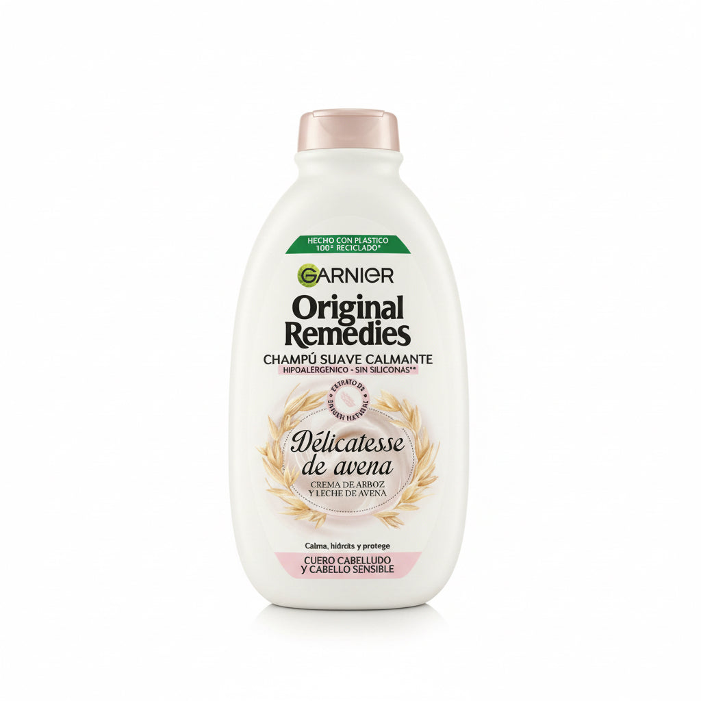 Champú Suave Calmante Délicatesse de Avena Original Remedies Garnier 400ml