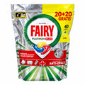Fairy Platinum Plus Limón Cápsulas para Lavavajillas 40 Lavados 20+20 Gratis Tecnología Anti-Opaco