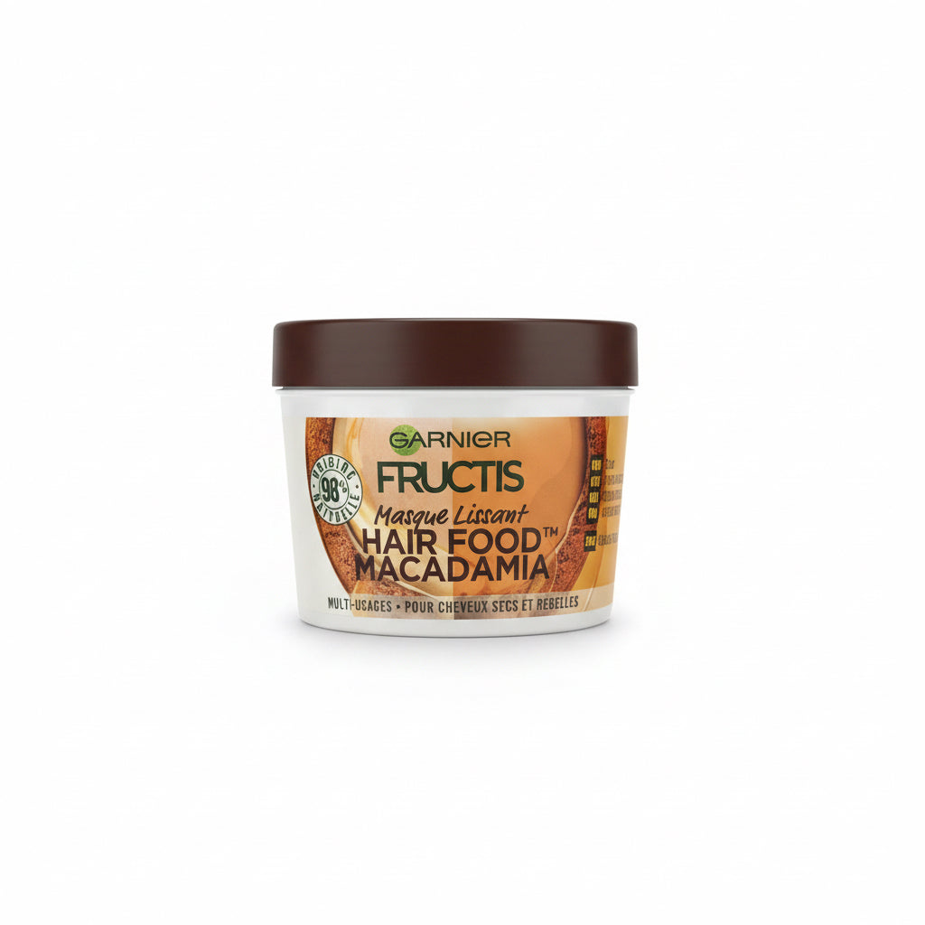 Mascarilla 3 en 1 Alisadora Hair Food Macadamia Fructis Garnier 400ml