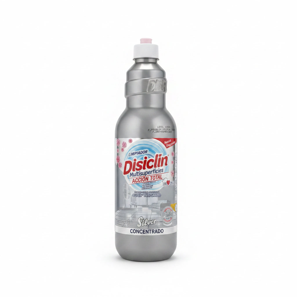 Limpiador Multisuperficies Concentrado Disiclin Silver Acción Total - Superperfumado 1L