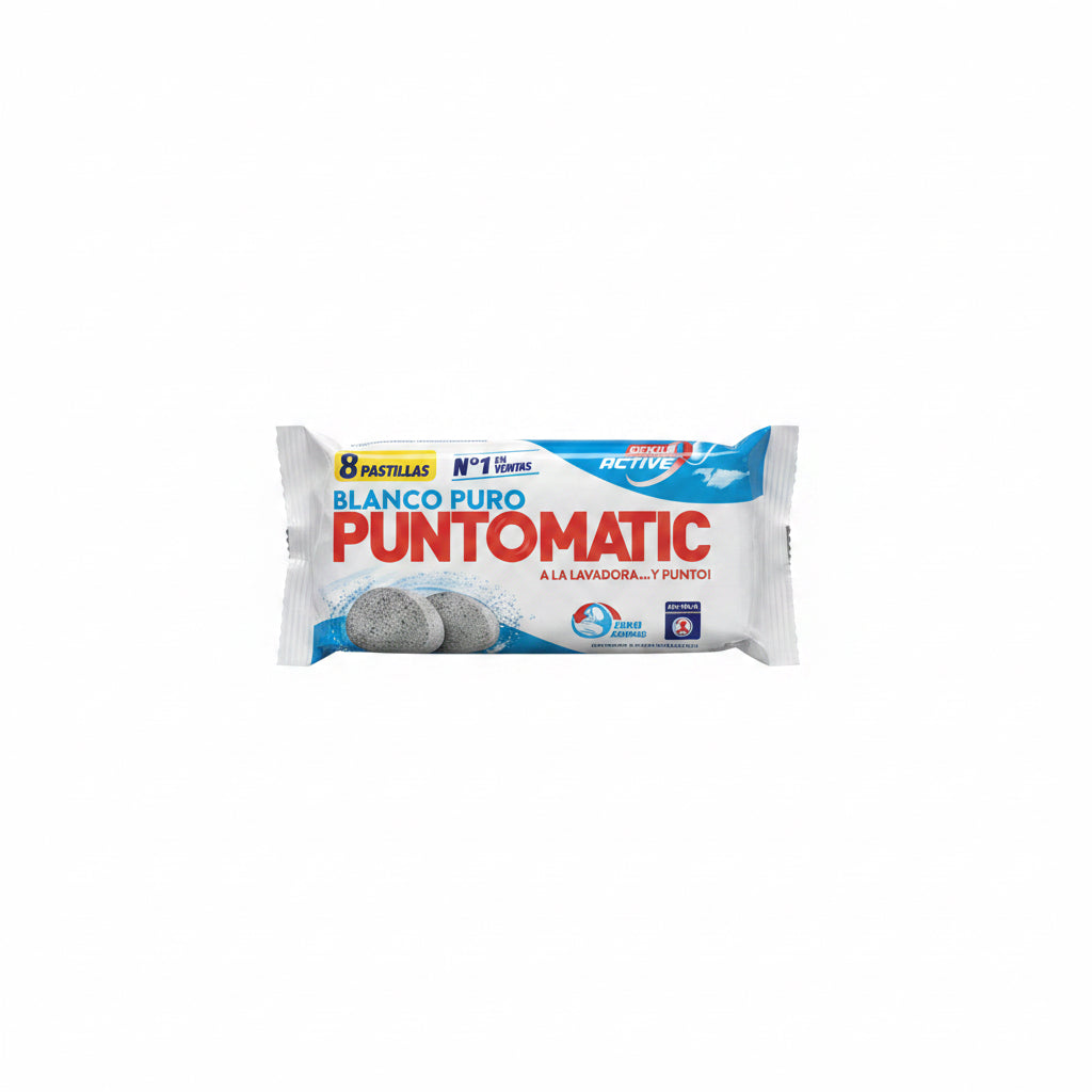 Pastillas Detergente Blanco Puro Puntomatic 8 Pastillas