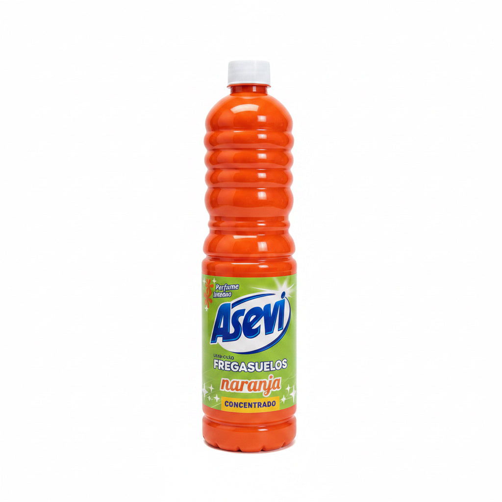 Asevi Fregasuelos Concentrado Naranja – Limpieza y Frescor 1L