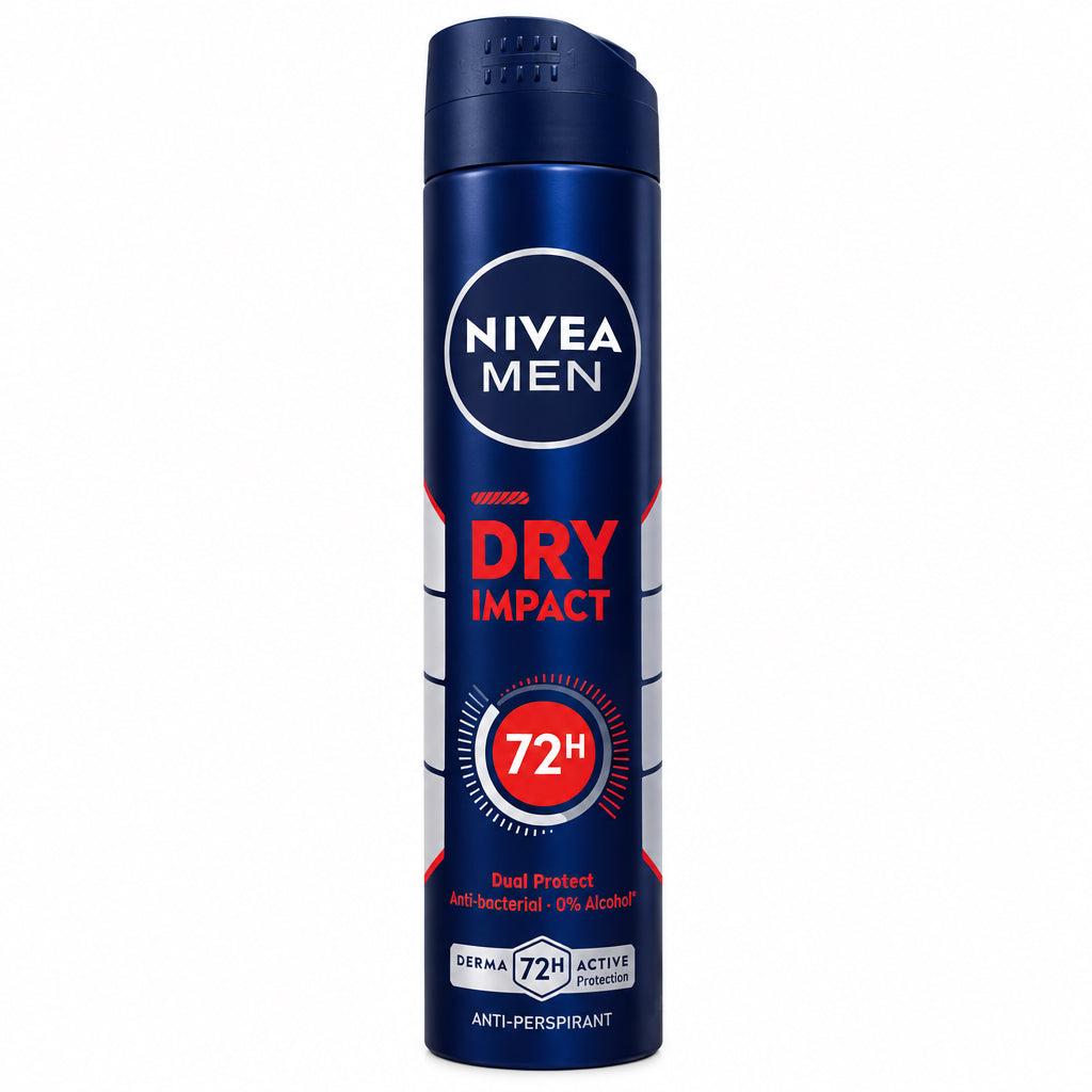 Desodorante Antitranspirante Men Dry Impact 72h Nivea 200ml