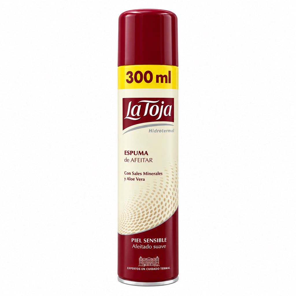 Espuma de Afeitar Piel Sensible con Sales Minerales y Aloe Vera 300 ml La Toja