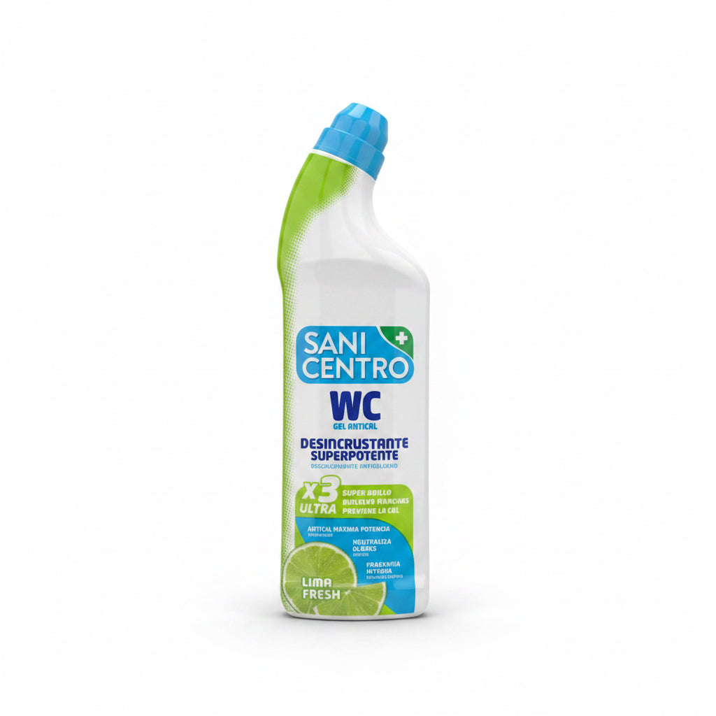Gel Antical WC Desincrustante Superpotente Lima Fresh Sani Centro 1L