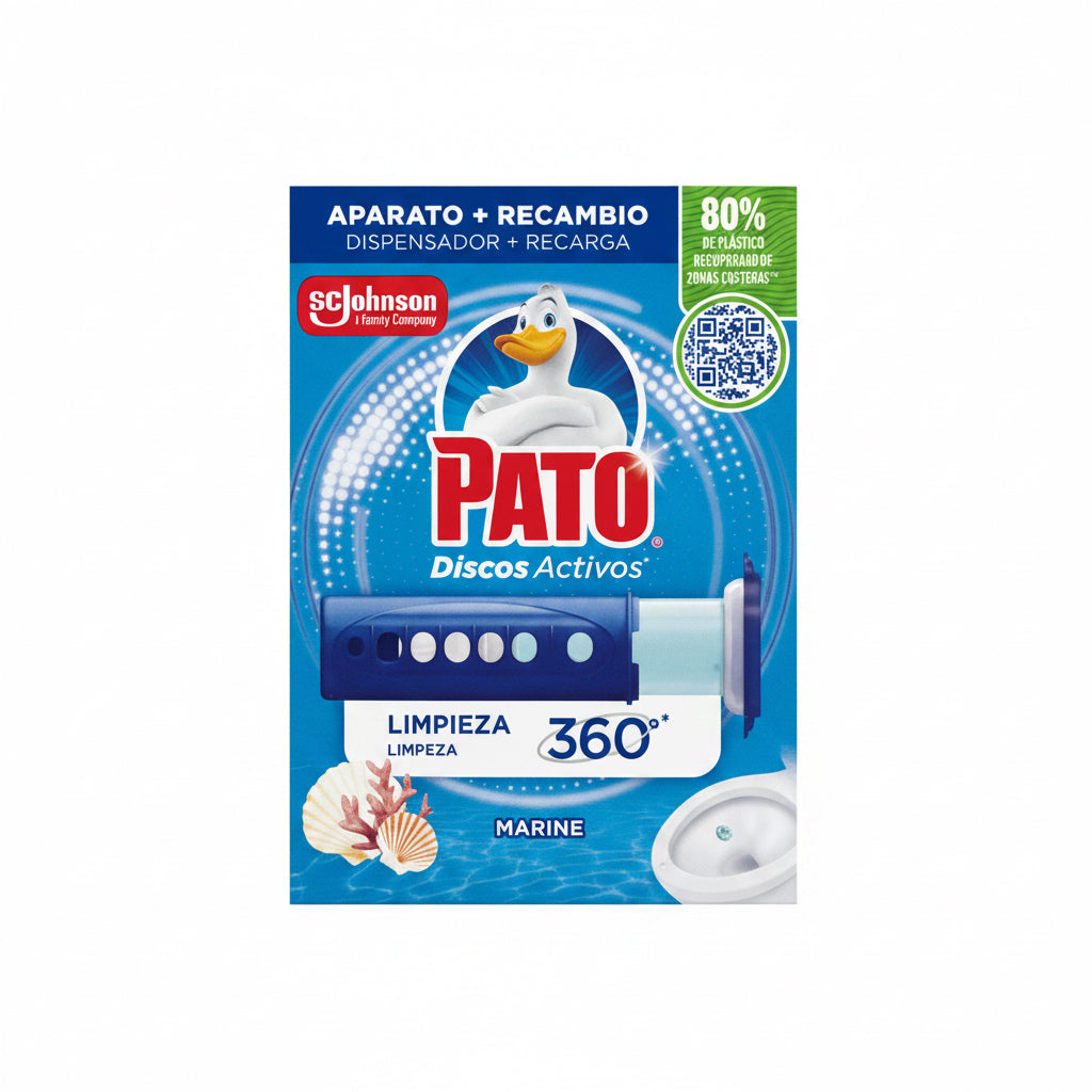 Aparato + Recambio Discos Activos Limpieza 360º Marine Pato