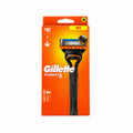 Gillette Fusion5 Maquinilla de Afeitado Recargable 1 Mango + 1 Recambio 5 Hojas Antifricción Recortador de Precisión
