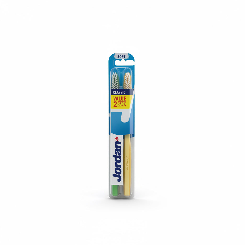 Cepillo de Dientes Manual Jordan Classic Soft (Pack de 2)