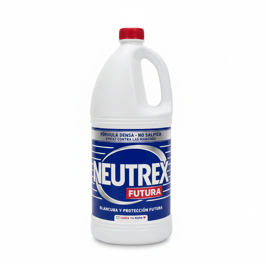 Lejía Neutrex Futura – Fórmula Densa No Salpica, Blancura y Protección Futura 1,9L