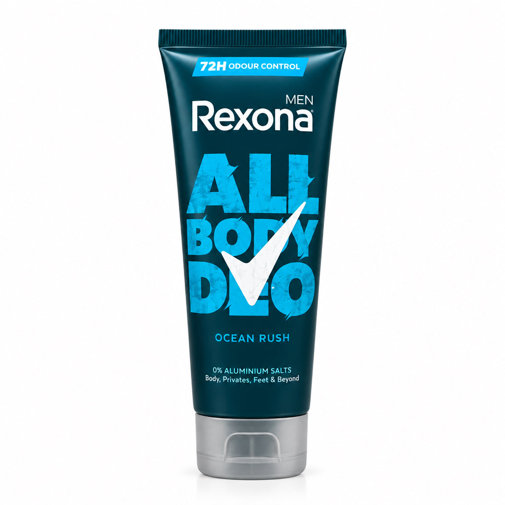Desodorante All Body Deo Ocean Rush 72h Control de Olor 0% Sales de Aluminio Men Rexona 75ml