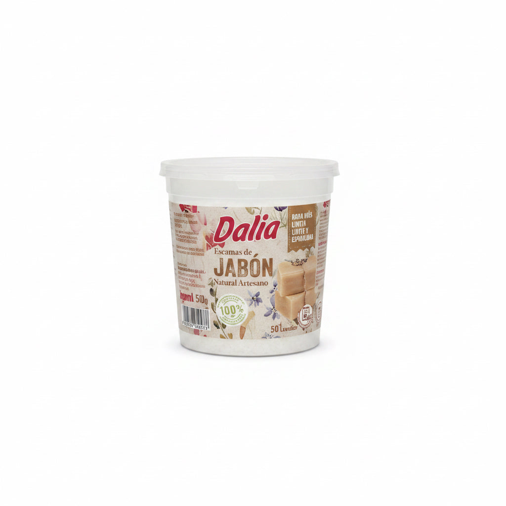 Escamas de Jabón Natural Artesano Dalia 500 g