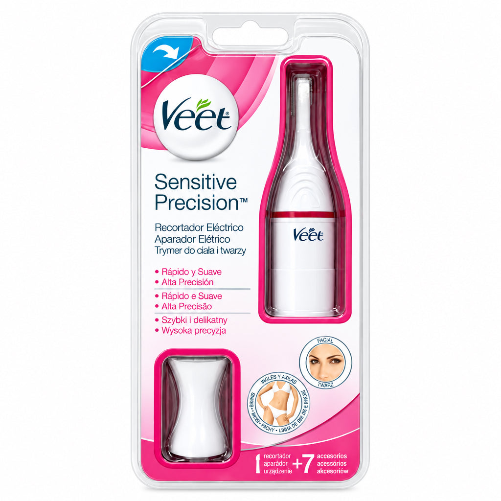 Recortador Eléctrico Sensitive Precision con 7 Accesorios Veet