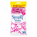 Gillette Simply Venus Basic Maquinillas de Afeitado Desechables 7 + 3 Unidades Gratis 2 Hojas