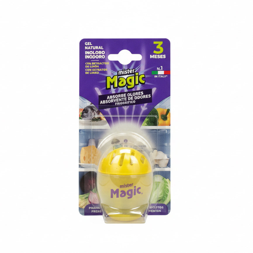 Huevo Absorbe Olores para Frigorífico con Extracto de Limón Mister Magic