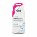 Veet 20 Bandas de Cera Depilatoria Pure Piel Sensible Facial Rostro