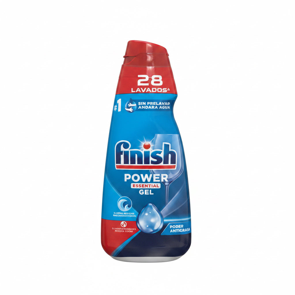 Detergente Gel para Lavavajillas Finish Power Essential Gel (28 Lavados) 560ml