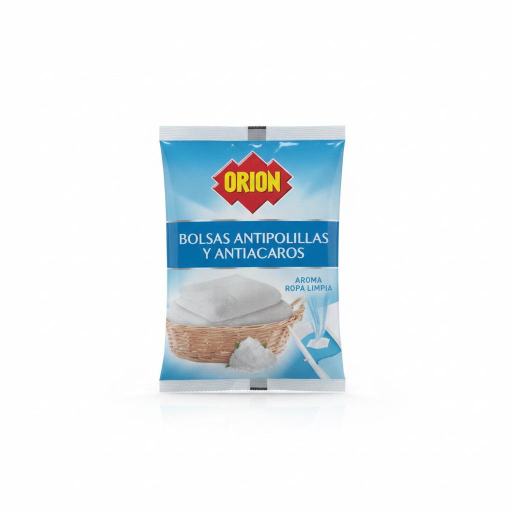 Bolsas Antipolillas y Antiácaros Aroma Ropa Limpia Orion 20und