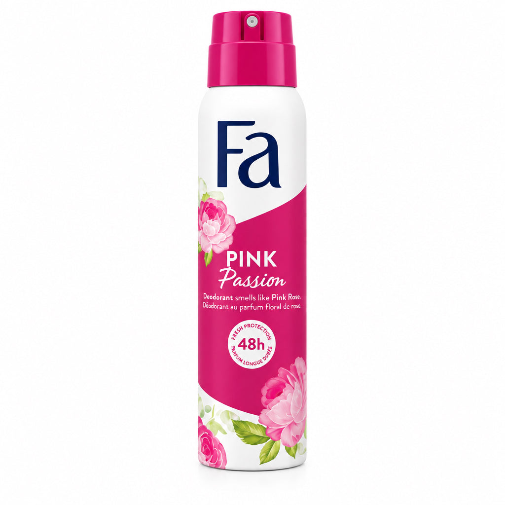 Desodorante Pink Passion 48h con Aroma a Rosa Pink Rose Fa 150ml